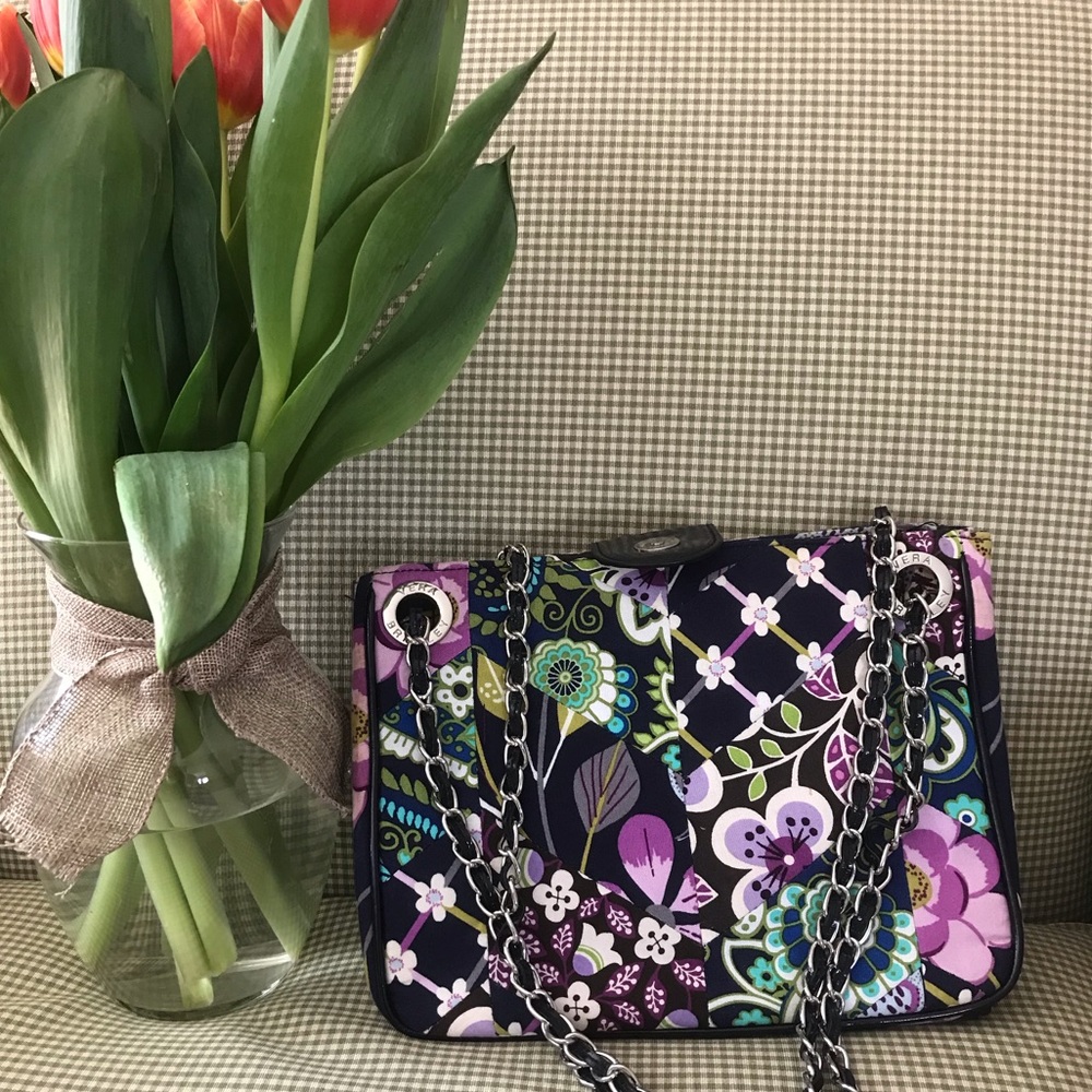 Vera Bradley Floral Nightingale shoulder bag chain